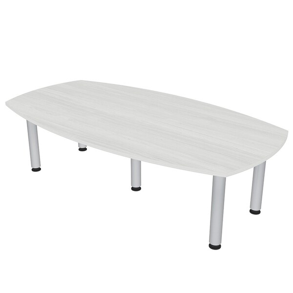 45 in W, 84 in L, 29 in H, Engineered Wood Top, White